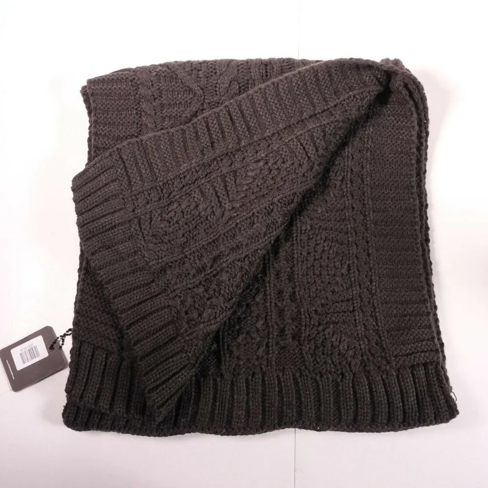 Steve Madden Men's Chunky Scarf Grey $46 MSRP